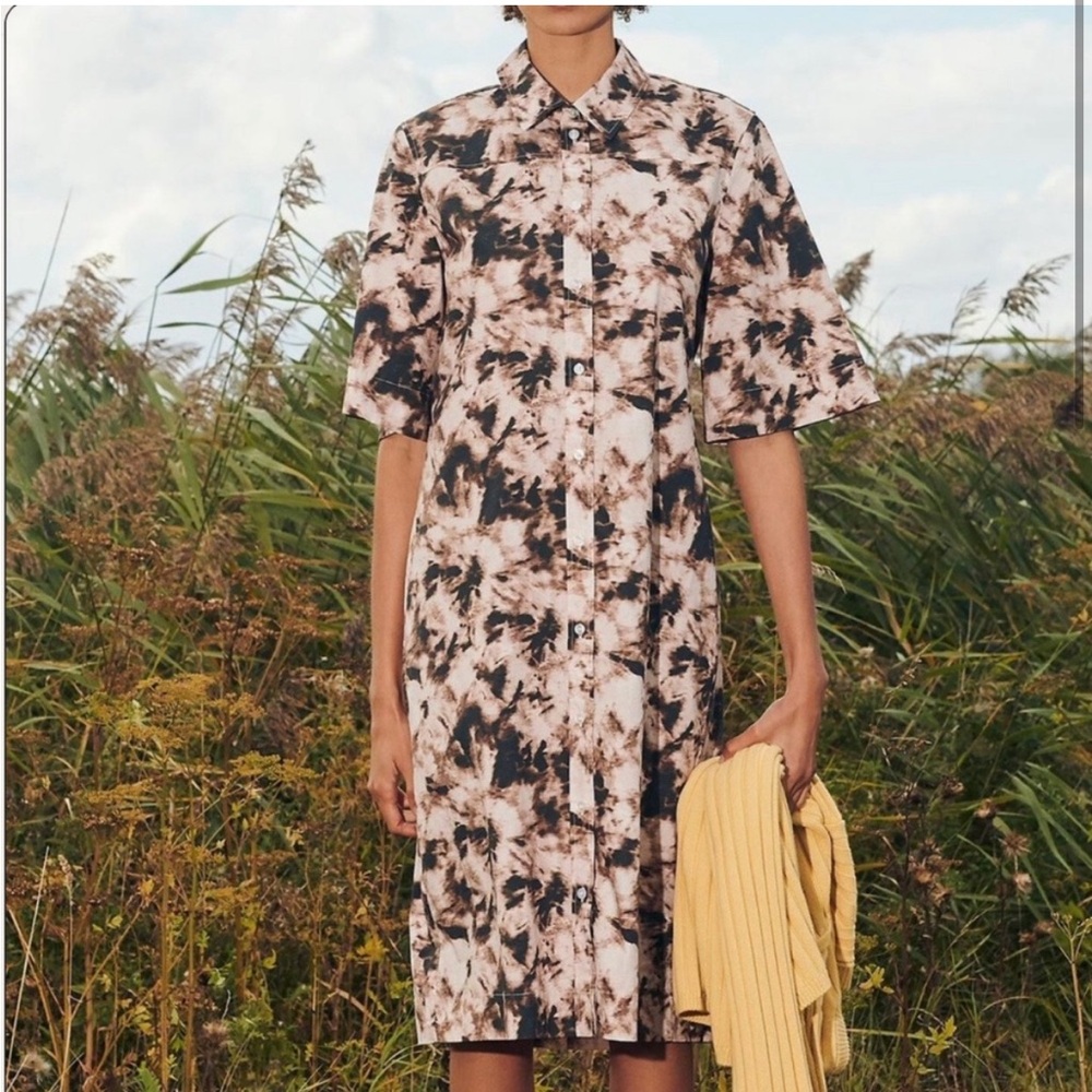 Samsoe Demi Tie Dye shirt midi dress